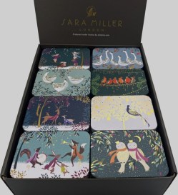 SMX4530 = Sara Miller - Pocket Tins - Woodland - Christmas